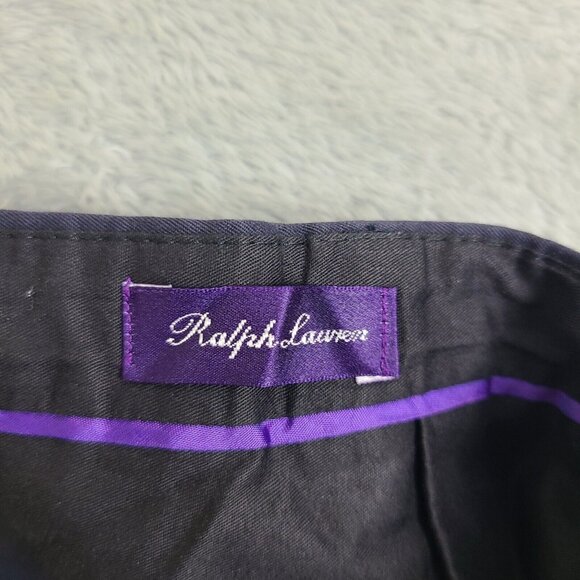 Ralph Lauren Purple Label Mens Navy Blue Chino Shorts Size 42 Flat Front - Picture 7 of 13